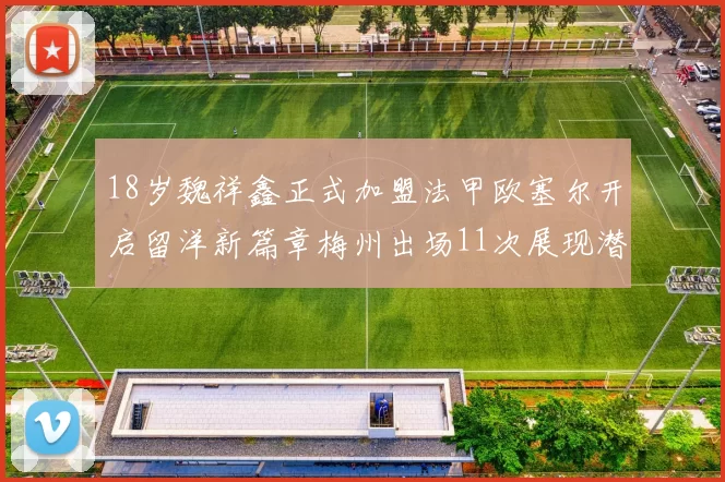 18岁魏祥鑫正式加盟法甲欧塞尔开启留洋新篇章梅州出场11次展现潜力